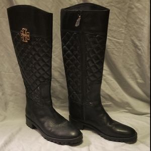 TORY BURCH MELINDA QUILTED RIDING BOOTS